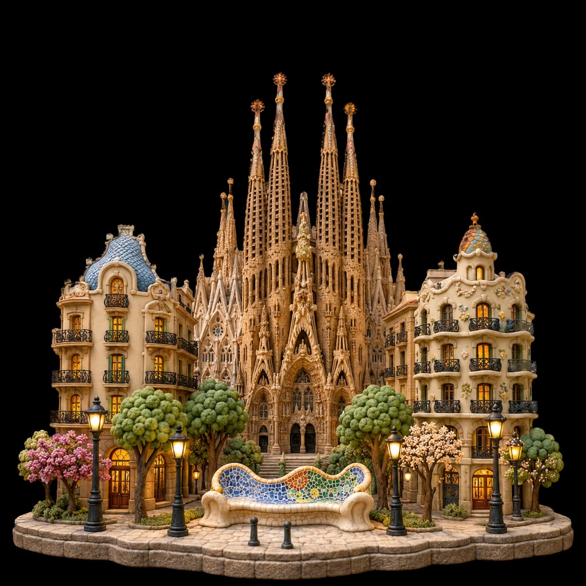 Barcelona diorama