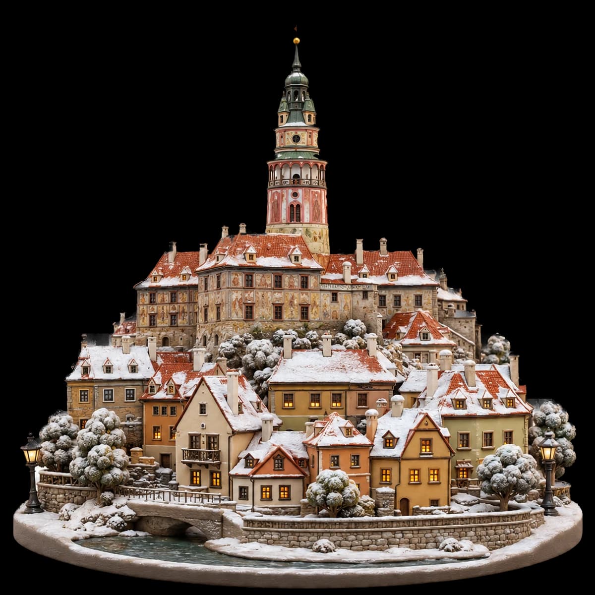 Český Krumlov diorama