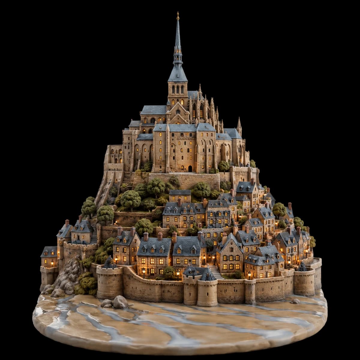 Mont-Saint-Michel diorama